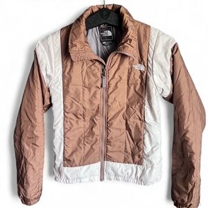 The North Face Women’s XS Brown and Cream Puffer jacket